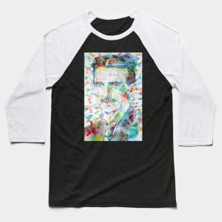 NIKOLA TESLA watercolor portrait .5 Baseball T-Shirt